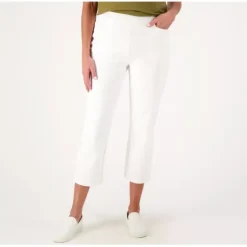 Susan Graver Weekend Regular Premium Stretch Crop Pants - a world of fashionable women's clothing, including a wide selection of dresses and trendy accessories.< Shop All