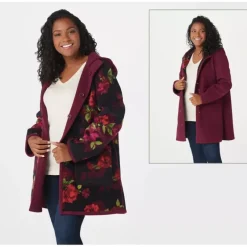 Susan Graver Weekend Reversible Polar Fleece Coat - a world of fashionable women's clothing, including a wide selection of dresses and trendy accessories.> Outlet