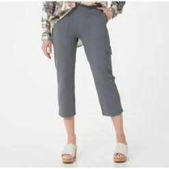 Susan Graver Weekend Tall Premium Stretch Pull-On Crop Pant - a world of fashionable women's clothing, including a wide selection of dresses and trendy accessories.> Sale