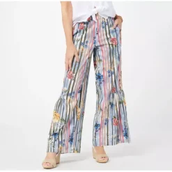 Tolani Collection Regular Printed Palazzo Pants with Half Tier - a world of fashionable women's clothing, including a wide selection of dresses and trendy accessories.< Fashion