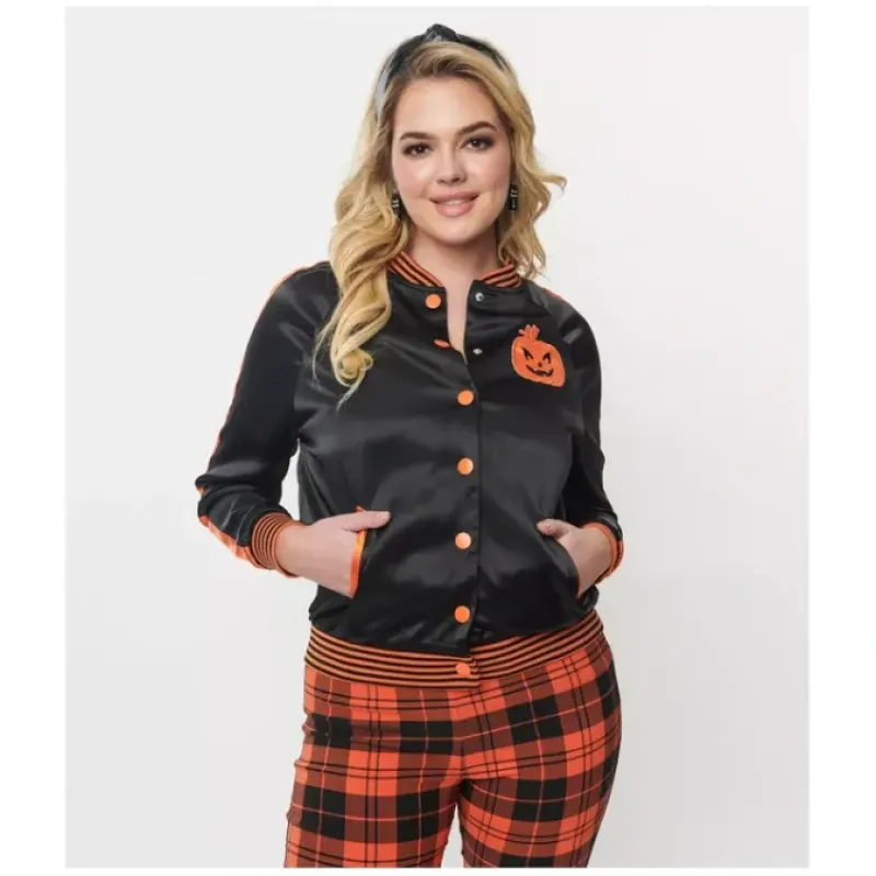 Unique Vintage Scream Queen Satin Bomber Jacket - a world of fashionable women's clothing, including a wide selection of dresses and trendy accessories.< Fashion