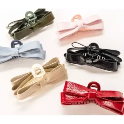 Violet Brooks Paige Faux Patent Leather Bow Claw Clip - a world of fashionable women's clothing, including a wide selection of dresses and trendy accessories.> Best