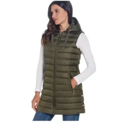 Weatherproof Hooded Channel Quilted Longline Vest - a world of fashionable women's clothing, including a wide selection of dresses and trendy accessories.< Fashion