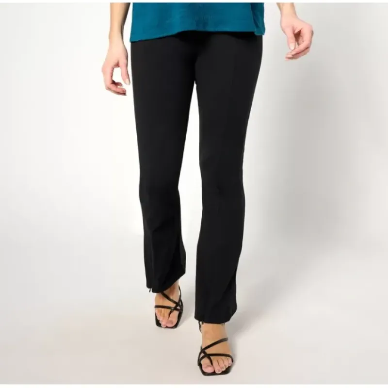 Women with Control Petite Cotton Jersey Pants w/ Zipper Detail - a world of fashionable women's clothing, including a wide selection of dresses and trendy accessories.< Shop All