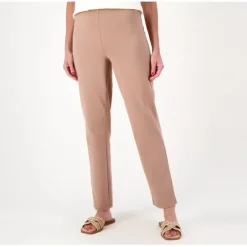 Women With Control Petite Cotton Jersey Pull On Slim Pants - a world of fashionable women's clothing, including a wide selection of dresses and trendy accessories.< Fashion