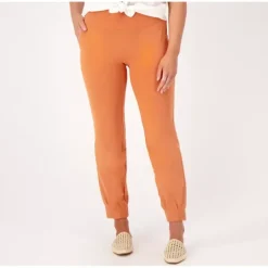 Women with Control Petite Cotton Jersey SMOOTH SLEEK Pant - a world of fashionable women's clothing, including a wide selection of dresses and trendy accessories.< Shop All