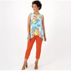 Women with Control Petite Como Jersey Tunic Crop Pants - a world of fashionable women's clothing, including a wide selection of dresses and trendy accessories.< Shop All