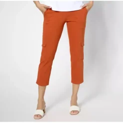 Women With Control Prime Stretch Regular Denim Cargo Pants - a world of fashionable women's clothing, including a wide selection of dresses and trendy accessories.< Shop All