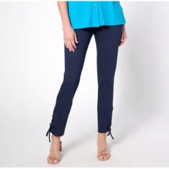 Women with Control Prime Stretch Denim Regular Lace Up Pants - a world of fashionable women's clothing, including a wide selection of dresses and trendy accessories.< Shop All