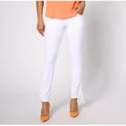 Women with Control Prime Stretch Denim Petite Lace Up Pants - a world of fashionable women's clothing, including a wide selection of dresses and trendy accessories.< Shop All