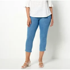 Women with Control Prime Stretch Denim Tall Crop Pants - a world of fashionable women's clothing, including a wide selection of dresses and trendy accessories.< Shop All