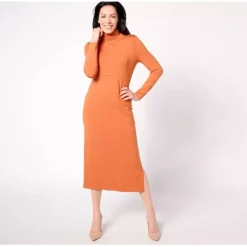 Women with Control Regular Finespun Jersey Tummy Control Midi Dress - a world of fashionable women's clothing, including a wide selection of dresses and trendy accessories.< Dresses