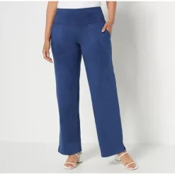 Women with Control Tall Faux Suede Wide Leg Side Slit Pant - a world of fashionable women's clothing, including a wide selection of dresses and trendy accessories.< Fashion