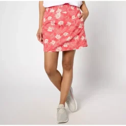 zuda Petite Stretch Woven Ripstop Printed Skort - a world of fashionable women's clothing, including a wide selection of dresses and trendy accessories.> Discount