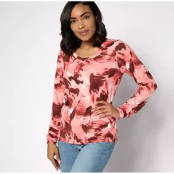 zuda Z-Cool Printed Layering Top - a world of fashionable women's clothing, including a wide selection of dresses and trendy accessories.> New