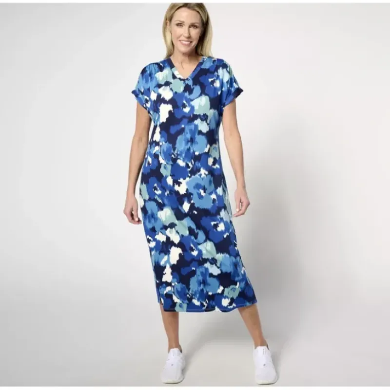 zuda Z-Cool Regular Ruched Shoulder Short Sleeve Dress - a world of fashionable women's clothing, including a wide selection of dresses and trendy accessories.> Fashion