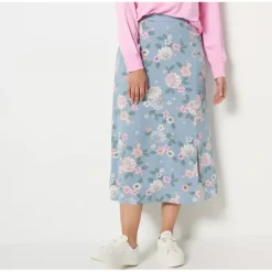 Candace Cameron Bure Regular Printed Midi Skirt with Side Slit - a world of fashionable women's clothing, including a wide selection of dresses and trendy accessories.> Best Sale